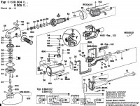 Bosch 0 600 304 003  Angle Grinder 220 V / Eu Spare Parts